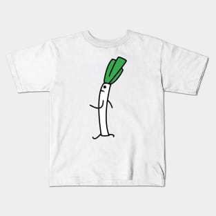 Leek cartoon Kids T-Shirt